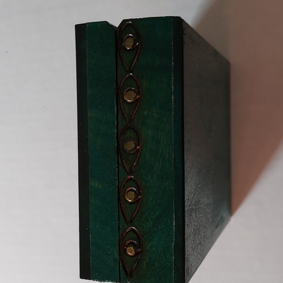 Wood Carved Jewerly/Trinket Box - Picture 5 of 6